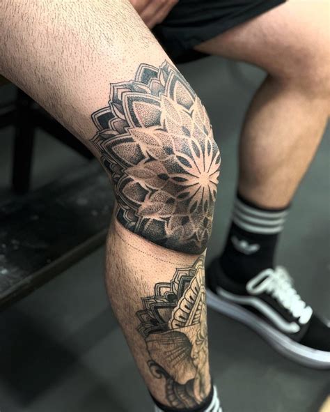 men knee tattoos|knee tattoo designs pictures.